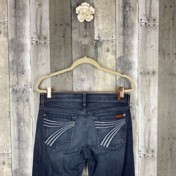 7 For All Mankind Dojo Jewel Pocket Jeans Size 28 - Picture 5 of 8